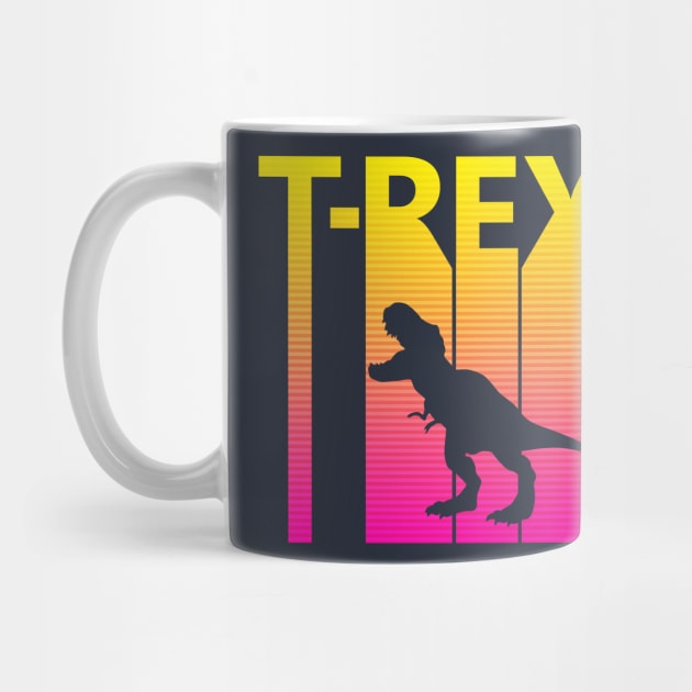 Retro 1980s Tyrannosaurus Rex by GWENT